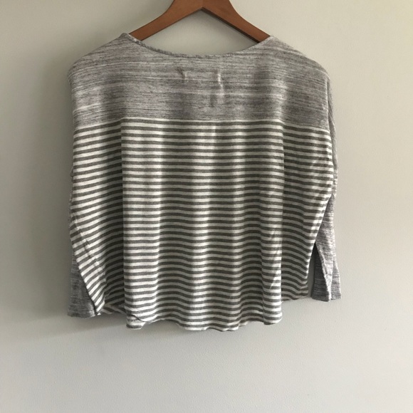 LOFT Striped Crop Top - Picture 7 of 7